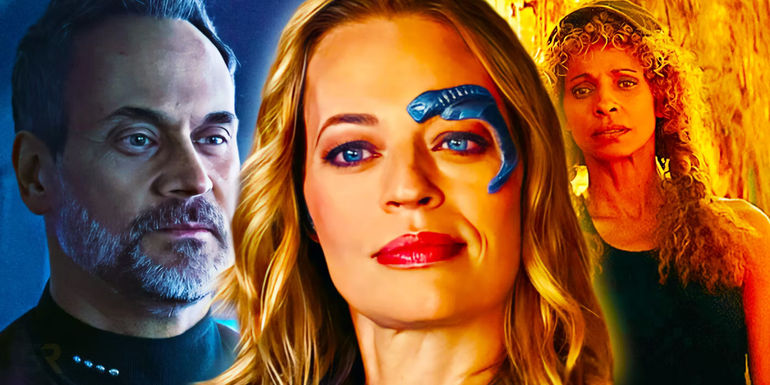 Seven of Nine Captain Liam Shaw and Raffi Musiker in Picard