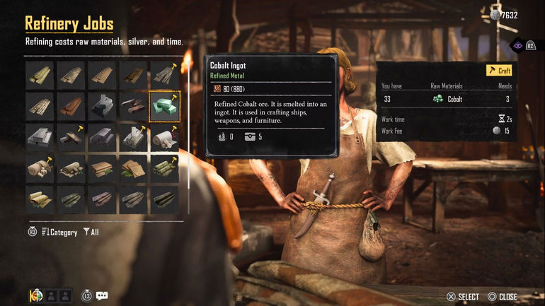 The Refinery vendor in Skull and Bones