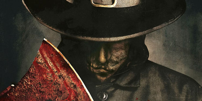 An ax murderer on the poster for Eli Roth's Thanksgiving