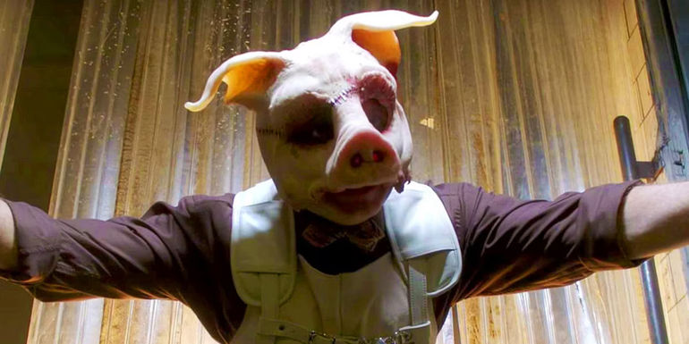 Lazlo Valentin's Professor Pyg looking menacing in Gotham