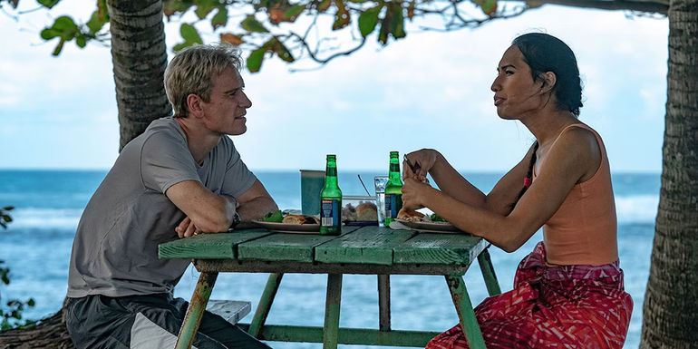 Kaimana as Jaiyah with Michael Fassbender