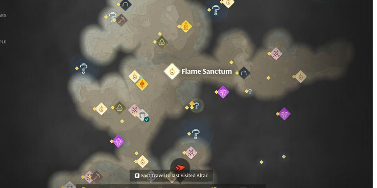 Enshrouded Flame Sanctum Location