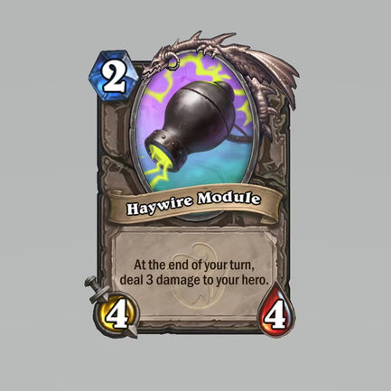 hearthstone whizbang's workshop zilliax deluxe 3000 haywire module
