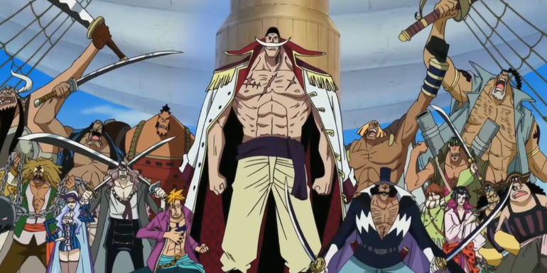 Mighty Whitebeard Pirates standing tall