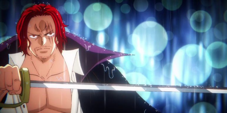 Shanks and his crew, the Red Hair Pirates, ready for battle