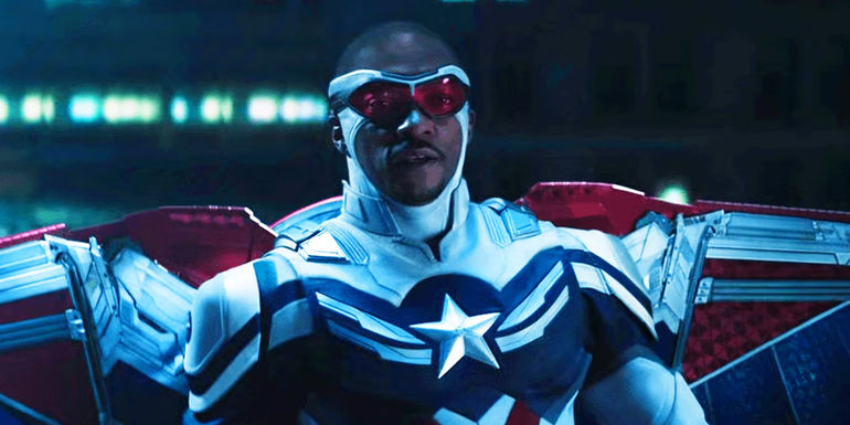 Sam Wilson in new Captain America costume in The Falcon and the Winter Soldier