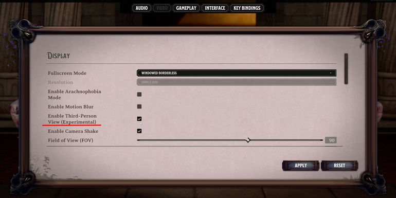 3rd Person Mode in Nightingale