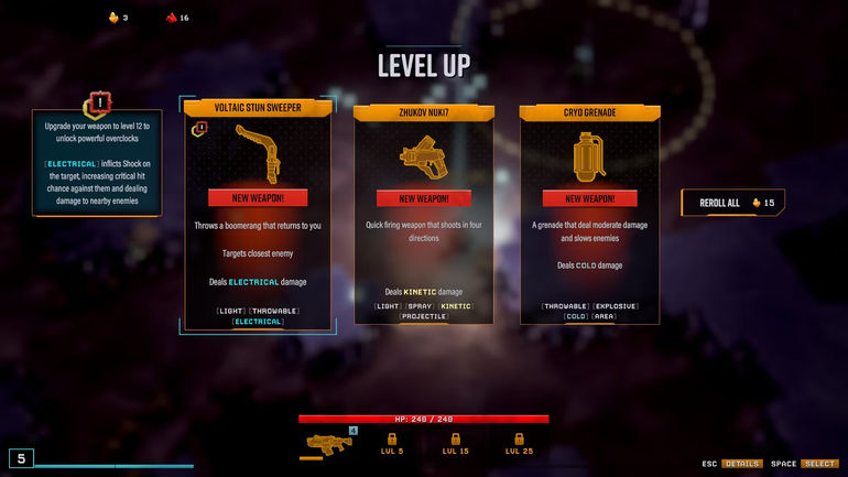 All Scout Weapons in Deep Rock Galactic Survivor