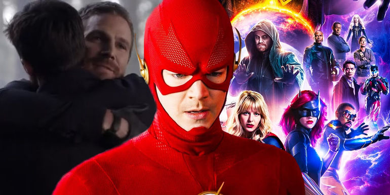 Custom image of The Flash and the multiverse from Crisis on Infinite Earths