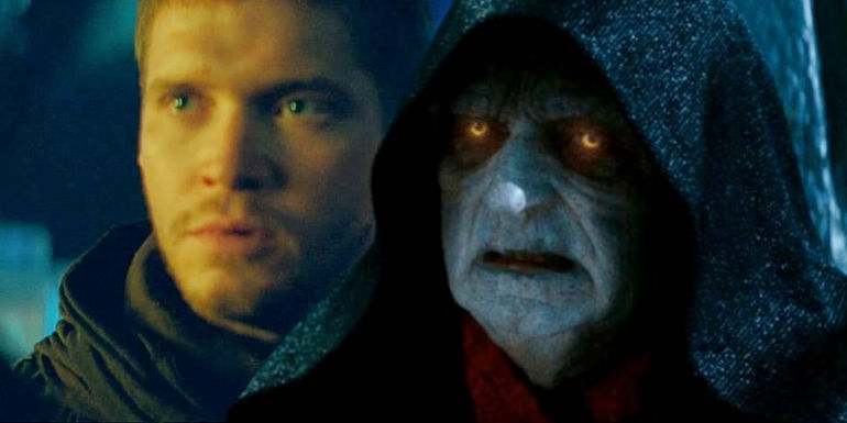 Palpatine and Rey's Father in The Rise of Skywalker