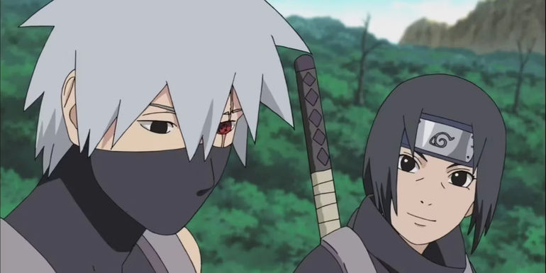 Kakashi and Itachi in Anbu