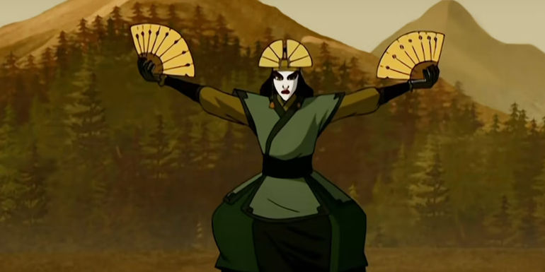 Kyoshi about to Earthbend