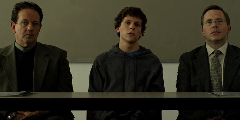 Jesse Eisenberg as Mark Zuckerberg in the social network - The Social Network