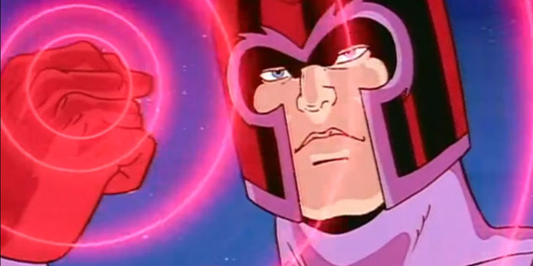 Magneto uses his powers in X-Men the animated series - See X-Men: TAS Season 5, Episode 10 "Graduation Day" - Magneto Is On The Brink Of World Domination