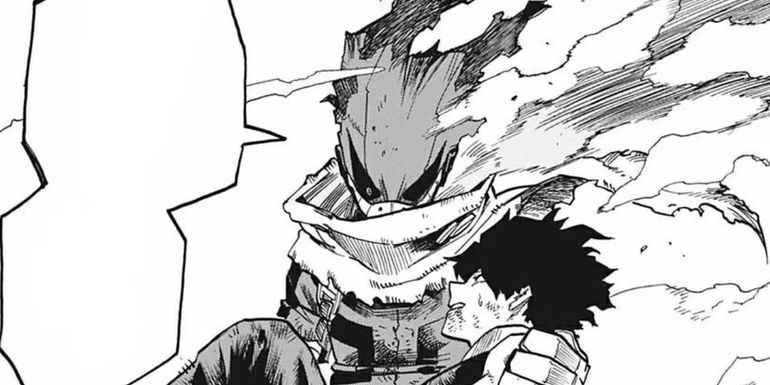 Deku carrying an unconscious Yo Shindo - First used by Deku in chapter #286 - Danger Sense is Crucial in Battle