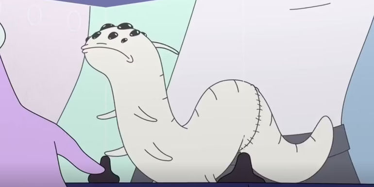 Larvin the Worm in The Second Best Hospital in the Galaxy - Episode 8 - The Worm's Origin Story