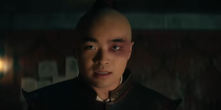 Dallas Liu as Prince Zuko in Avatar: The Last Airbender Netflix live action