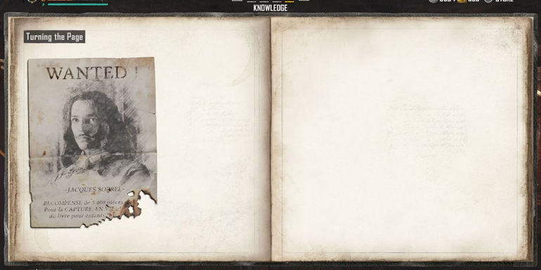 Skull and bones turning the page investigation clue one