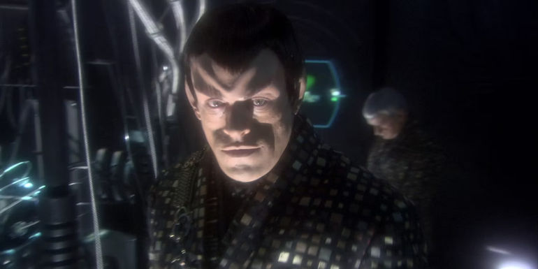 Star Trek Enterprise Babel One Brian Thompson Romulan - Star Trek: Enterprise Season 4, Episode 12 ("Babel One"), Episode 13 ("United"), & Episode 14 ("The Aenar") - Romulan Admiral Valdore