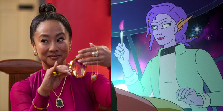 Stephanie Hsu in American Born Chinese and Dr. Sleech in The Second Best Hospital in the Galaxy - Episode 2 - Klak's Mental Notes