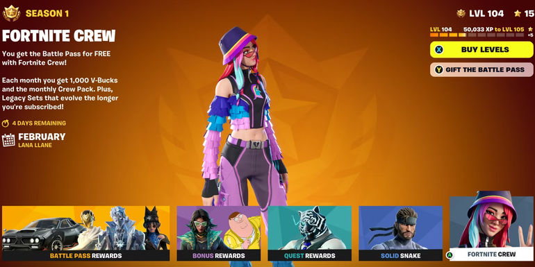 Lana Llane Skin - Fortnite Crew Pack