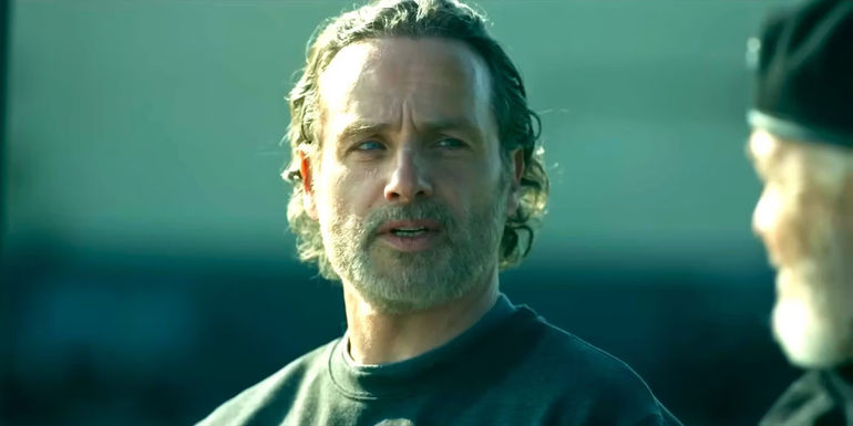 Rick Grimes in The Ones Who Live first-look trailer looking at Major General Beale