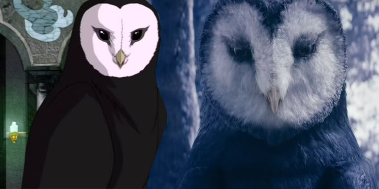 Wan Shi Tong from Netflix's Avatar next to the original animated model