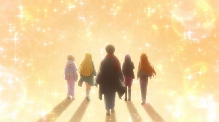 Shiki and others, as seen in the anime