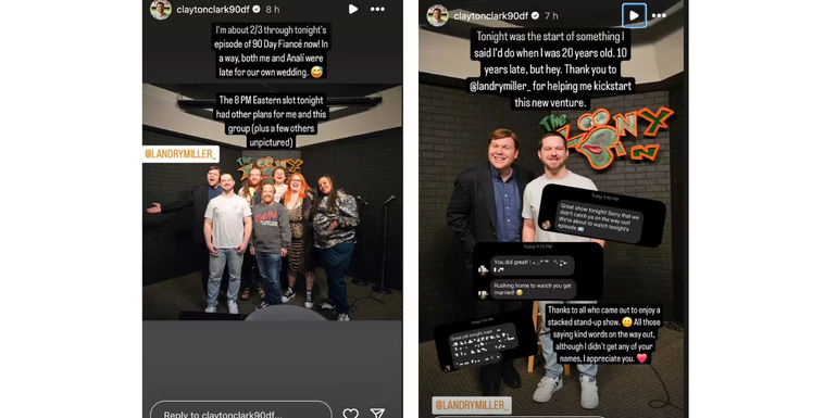 Clayton In 90 Day Fiance on Instagram - Clayton Receives Praise For Stand-Up Comedian Act