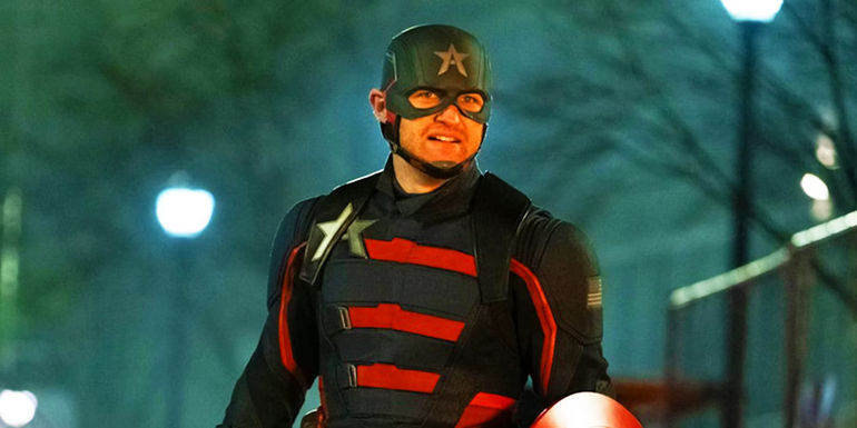 John Walker in Captain America costume