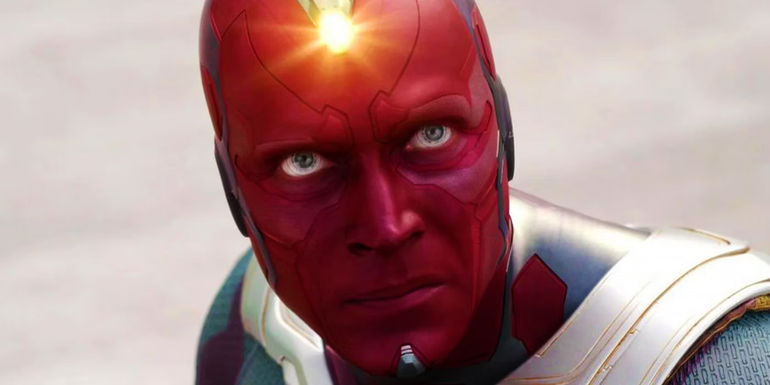 Vision using the Mind Stone in Captain America Civil War
