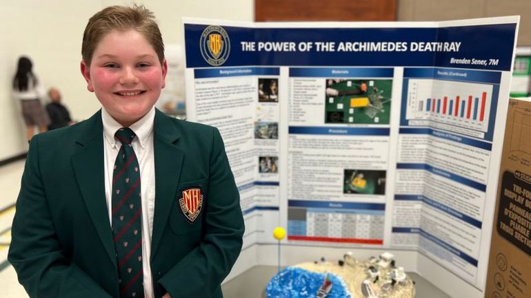 Revisiting Archimedes' Death Ray: A Middle Schooler's Intriguing Science Project
