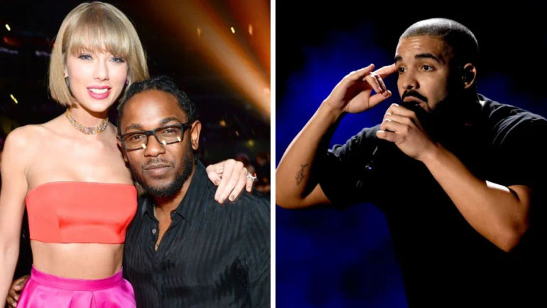 Taylor Swift Caught in the Crossfire of Kendrick Lamar and Drake's Intense Rap Rivalry