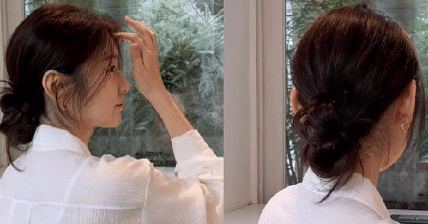 Bí quyết tạo kiểu tóc búi thấp chuẩn style Hàn Quốc