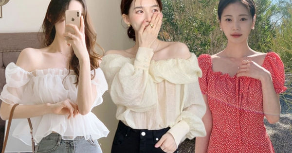 Bí quyết mix đồ sành điệu với áo trễ vai cổ chun trong mùa hè