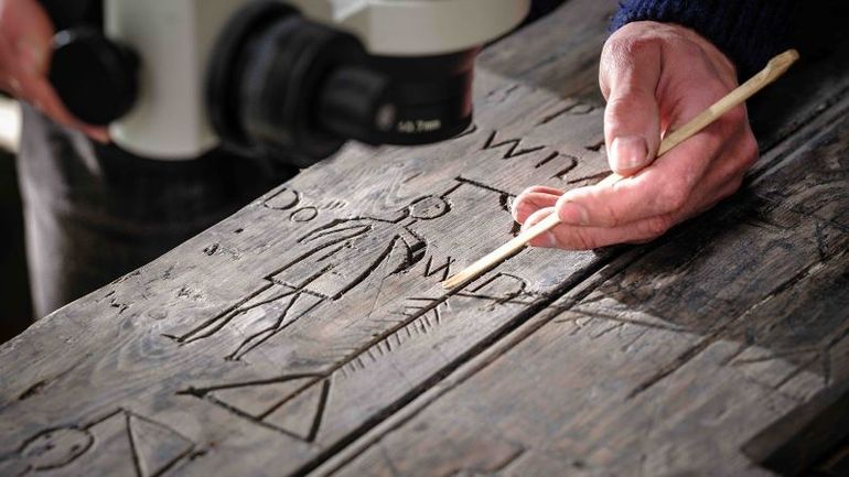 Historic Castle Unveils Soldier Graffiti in Startling Revelation