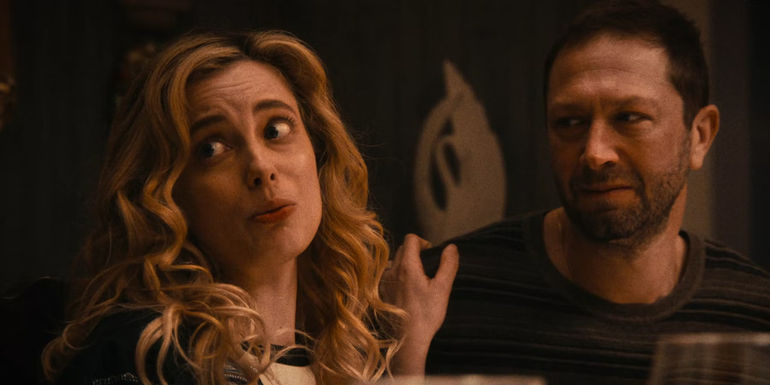 Tiff and Richie at the dinner table in The Bear season 2 episode 6