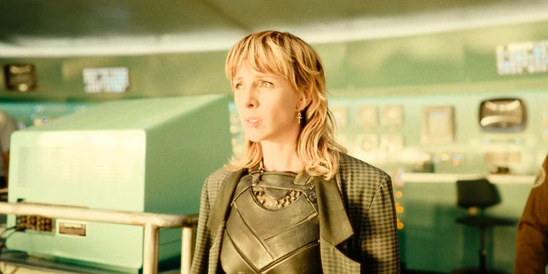 Sylvie (Sophia Di Martino) watches the Temporal Loom explode in Loki season 2