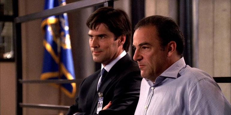 Gideon and Hotch in Criminal Minds.