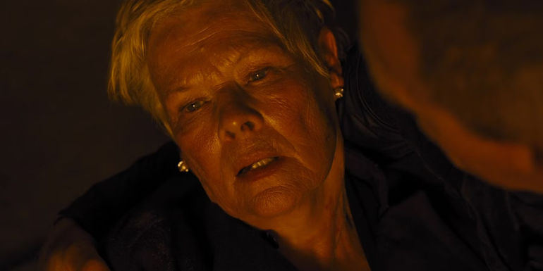 Judi Dench's M lies dying in Skyfall's ending