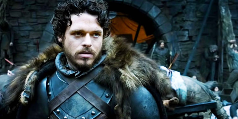 Richard Madden as Robb Stark in Game of Thrones season 2
