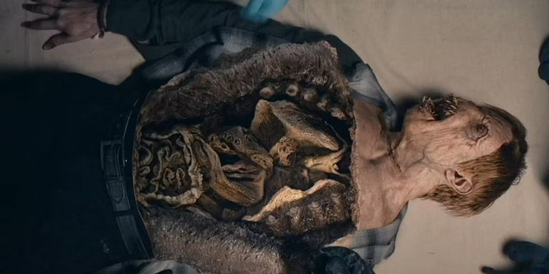 The Smiley Creature cut open in From