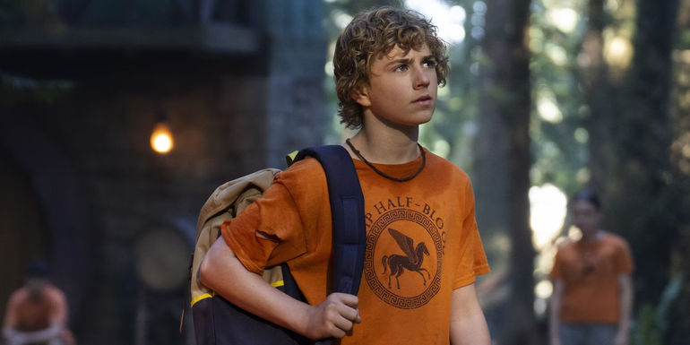 Walker Scobell as Percy Jackson in Percy Jackson and the Olympians