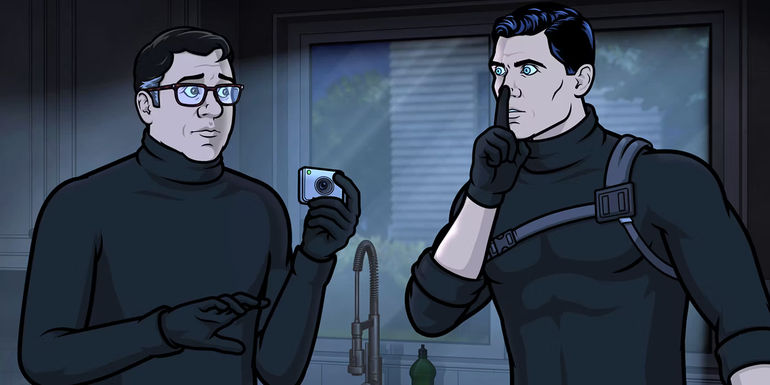 Cyril and Archer in Archer season 14 finale