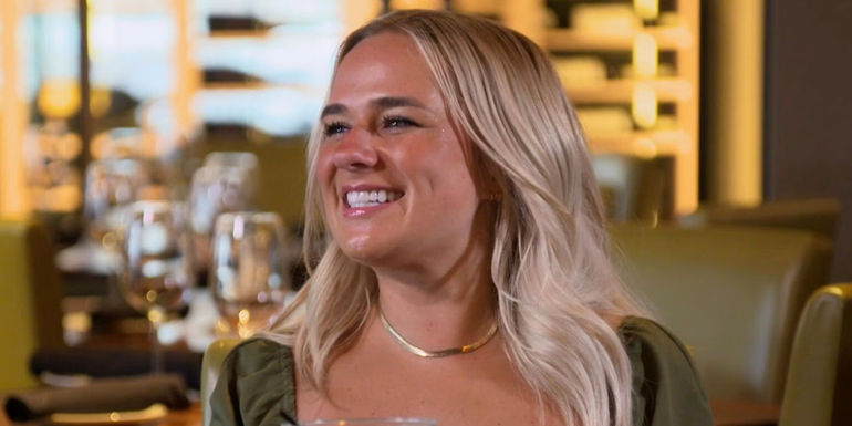 Emily Married at First Sight season 17 in green dress