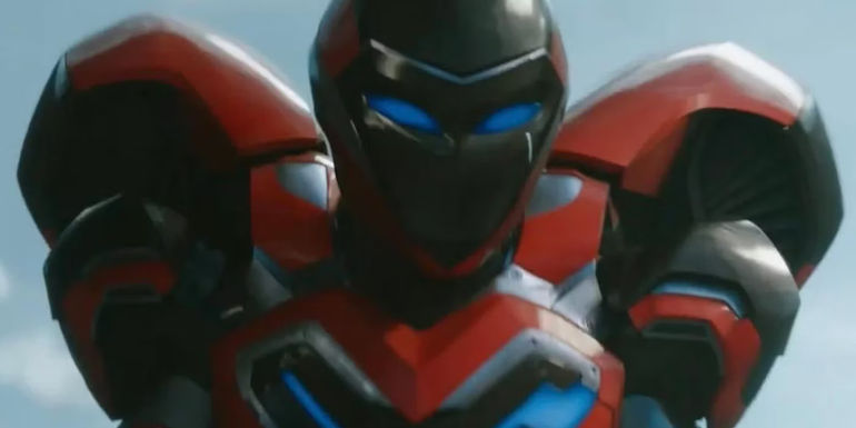 ironheat flying in her iron suit to fight the talokan in black panther wakanda forever