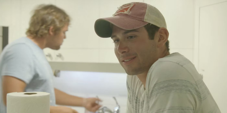 close up of Nico Scholly smiling on Below Deck