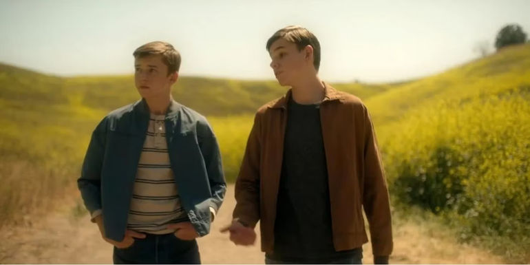 Young Jack and Joe Reacher in Reacher.