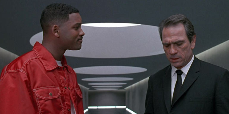 Jay talking to Kay after his test in Men In Black