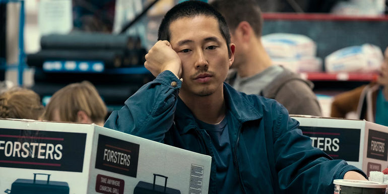 Danny (Steven Yeun) looks depressed in Beef
